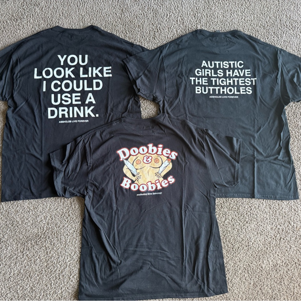 ALF Black Graphic T-Shirts Set